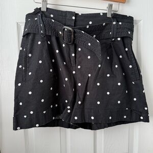 Sezane Rome shorts black polka dots